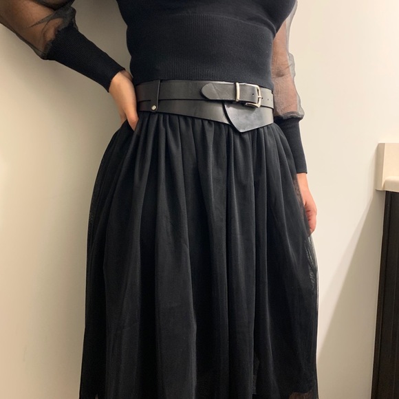 Genuine Leather Wide Equestrian Belt ( Black Medium Only) - Picture 3 of 10